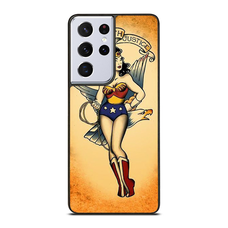 SAILOR JERRY TATTOO WONDER WOMAN Samsung Galaxy S21 Ultra Case Cover