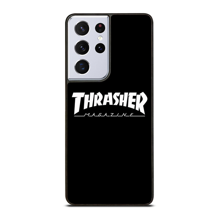 THRASHER SKATEBOARD MAGAZINE BLACK Samsung Galaxy S21 Ultra Case Cover