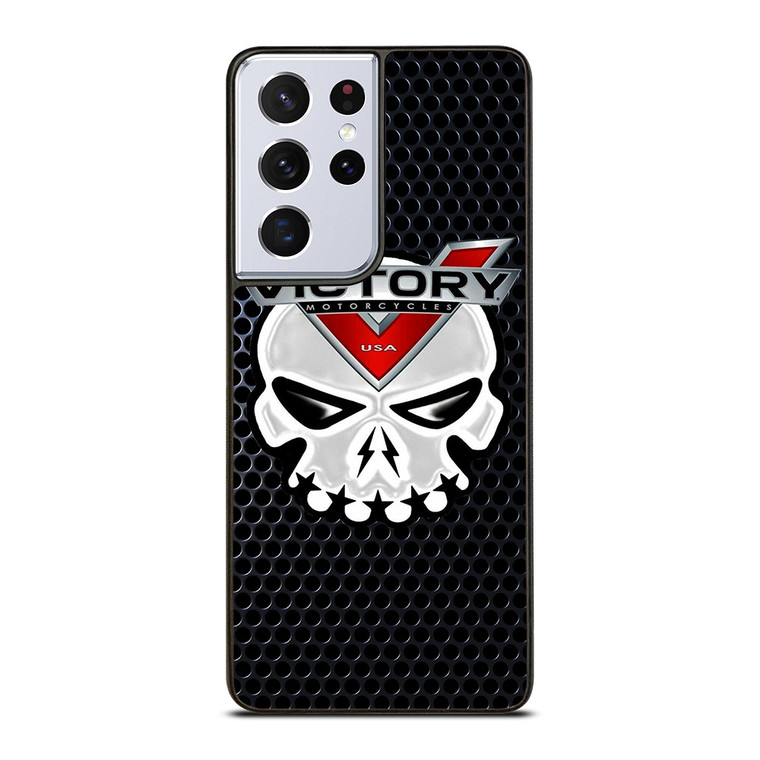 VICTORY MOTORCYCLE SKULL LOGO Samsung Galaxy S21 Ultra Case Cover