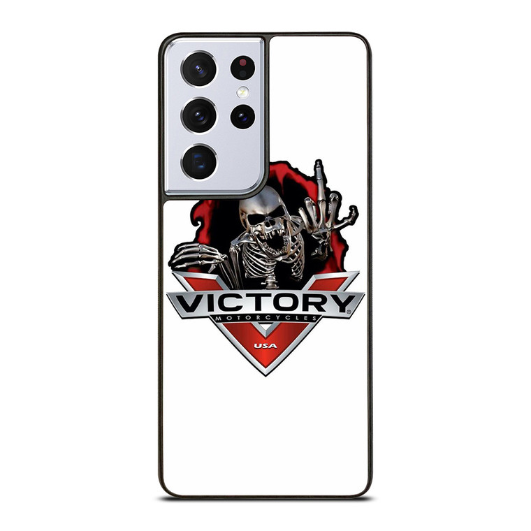 VICTORY MOTORCYCLE SKULL USA LOGO Samsung Galaxy S21 Ultra Case Cover