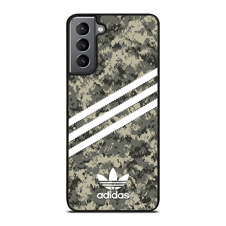 ADIDAS ORIGINALS STRIPES GREY CAMO Samsung Galaxy S21 Plus Case Cover
