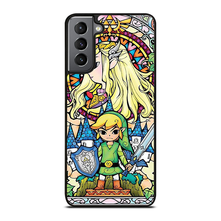 GAMES LEGEND OF ZELDA GLASS ART Samsung Galaxy S21 Plus Case Cover