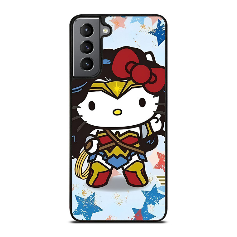 HELLO KITTY WONDER WOMAN KITTY Samsung Galaxy S21 Plus Case Cover