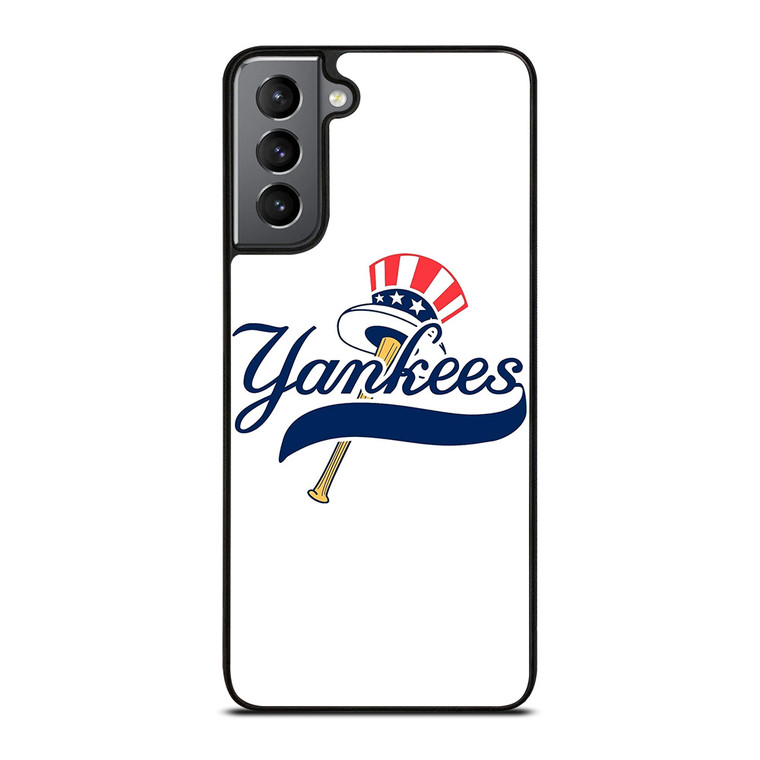 NEW YORK YANKEES ICON LOGO BASEBALL TEAM Samsung Galaxy S21 Plus Case Cover