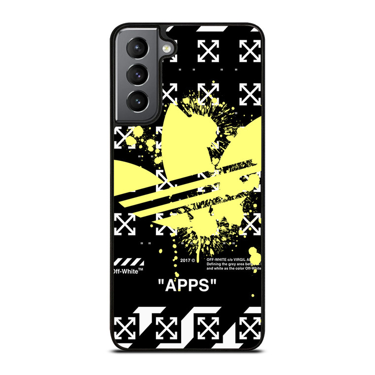 OFF WHITE X ADIDAS YELLOW Samsung Galaxy S21 Plus Case Cover