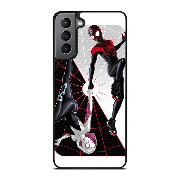 SPIDERMAN MILES MORALES SPIDER GWEN VERSE Samsung Galaxy S21 Plus Case Cover