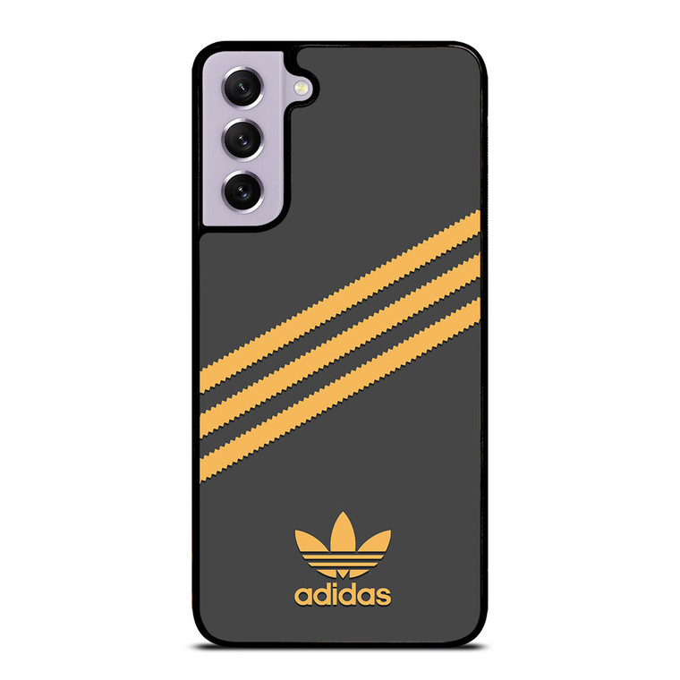 ADIDAS ORIGINALS STRIPES BLACK ORANGE Samsung Galaxy S21 FE Case Cover