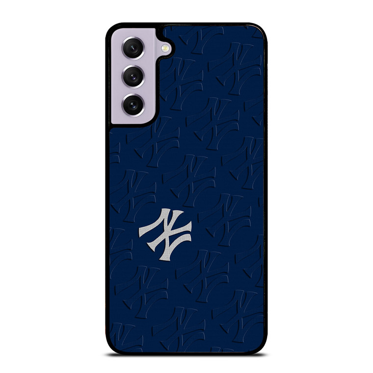 NEW YORK YANKEES ICON LOGO BASEBALL BLUE Samsung Galaxy S21 FE Case Cover