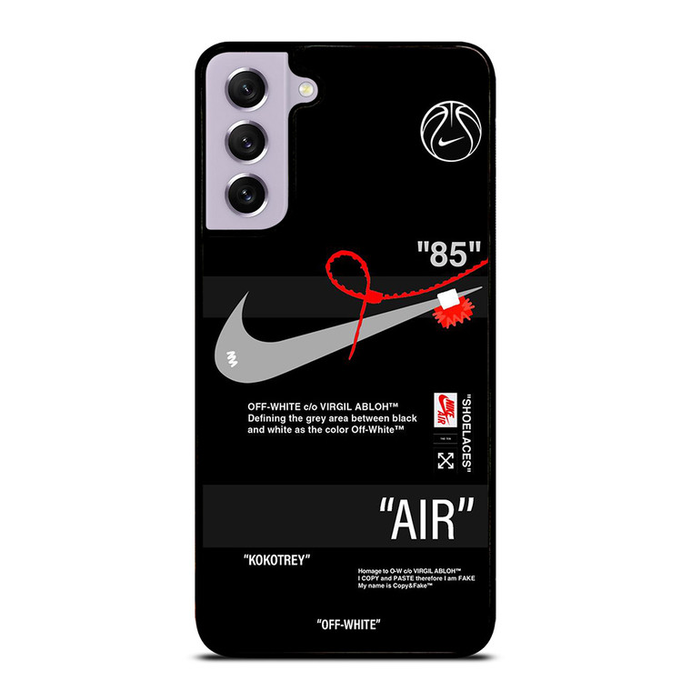 NIKE SHOES X OFF WHITE BLACK 85 Samsung Galaxy S21 FE Case Cover