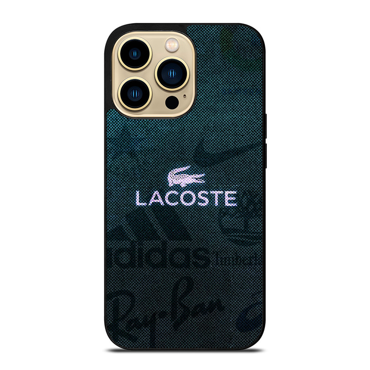 LACOSTE ADIDAS NIKE LOGO iPhone 14 Pro Max Case Cover