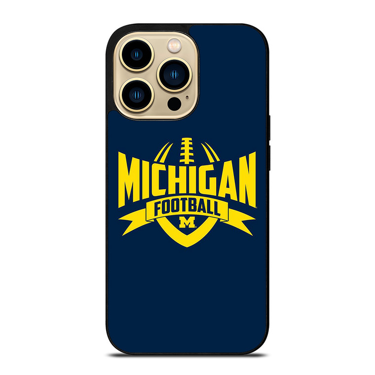 MICHIGAN WOLVERINES LOGO COLLEGE FOOTBALL TEAM iPhone 14 Pro Max Case Cover