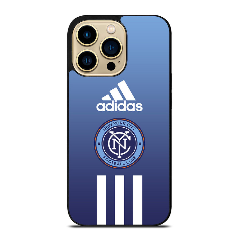 NEW YORK CITY FC ADIDAS STRIPES iPhone 14 Pro Max Case Cover