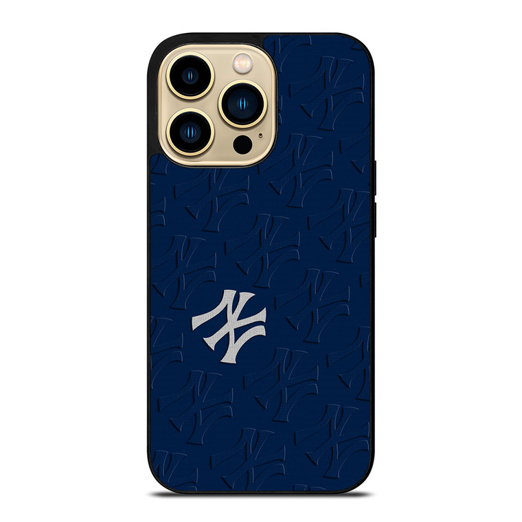 NEW YORK YANKEES ICON LOGO BASEBALL BLUE iPhone 14 Pro Max Case Cover
