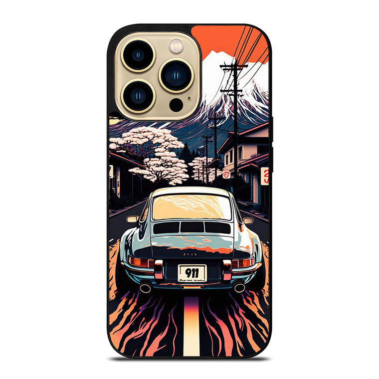 PORSCHE CAR 911 RACING CAR PAINTING iPhone 14 Pro Max Case Cover