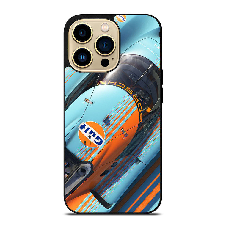 PORSCHE GULF RACING CAR LOGO iPhone 14 Pro Max Case Cover