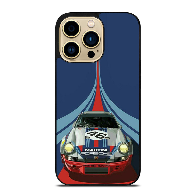 PORSCHE MARTINI RACING CAR LOGO 46 iPhone 14 Pro Max Case Cover