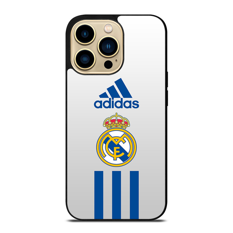 REAL MADRID CF ADIDAS STRIPES iPhone 14 Pro Max Case Cover