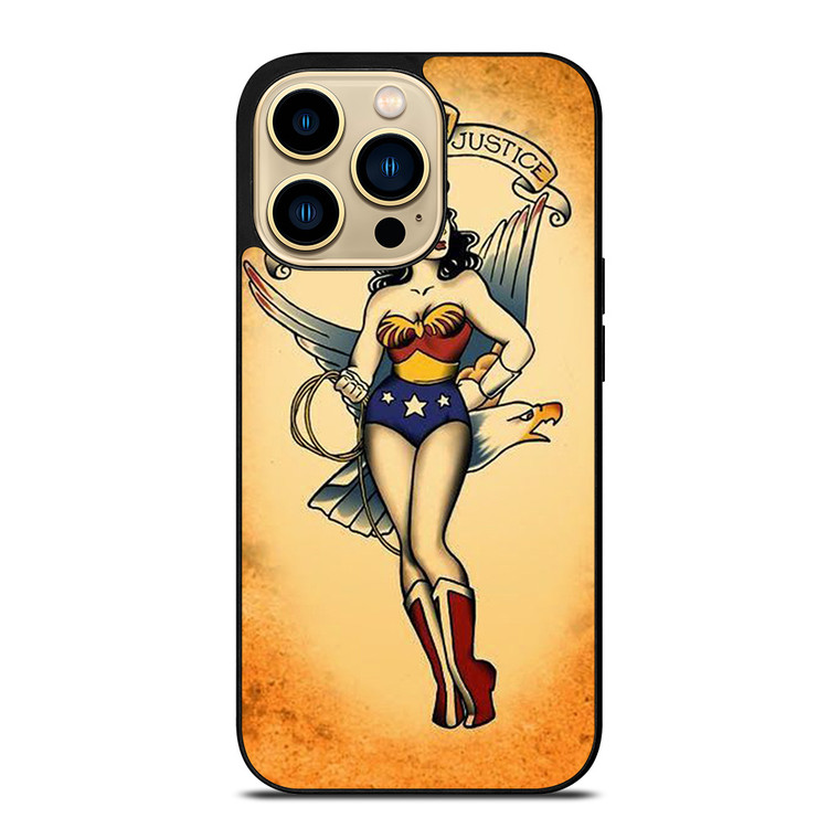 SAILOR JERRY TATTOO WONDER WOMAN iPhone 14 Pro Max Case Cover