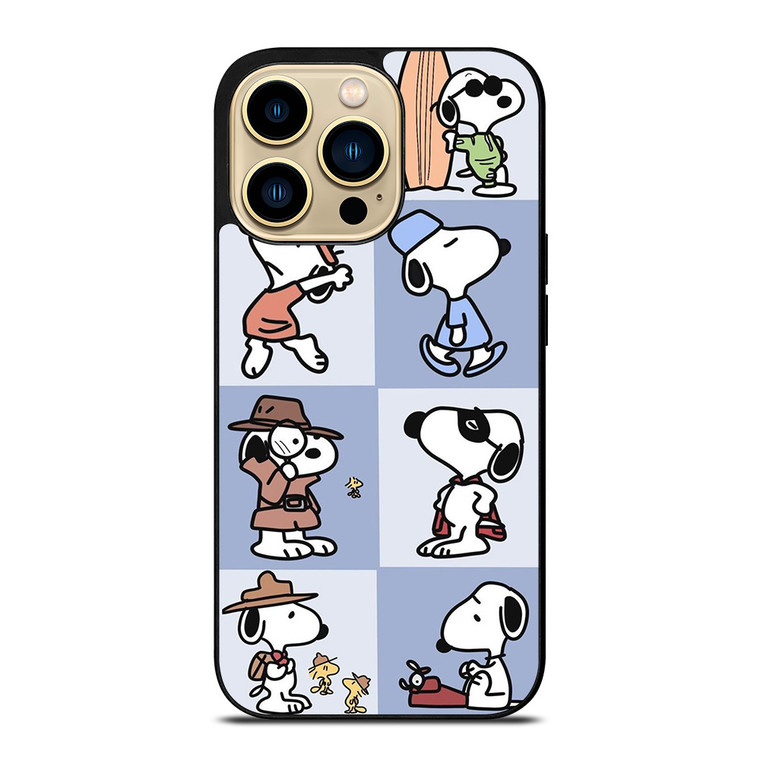 SNOOPY THE PEANUTS CHARLIE BROWN CARTOON iPhone 14 Pro Max Case Cover