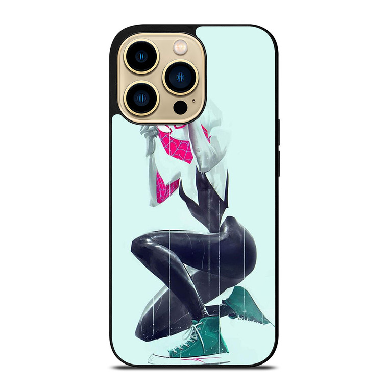 SPIDER VERSE SPIDER GWEN SPIDER WOMAN iPhone 14 Pro Max Case Cover