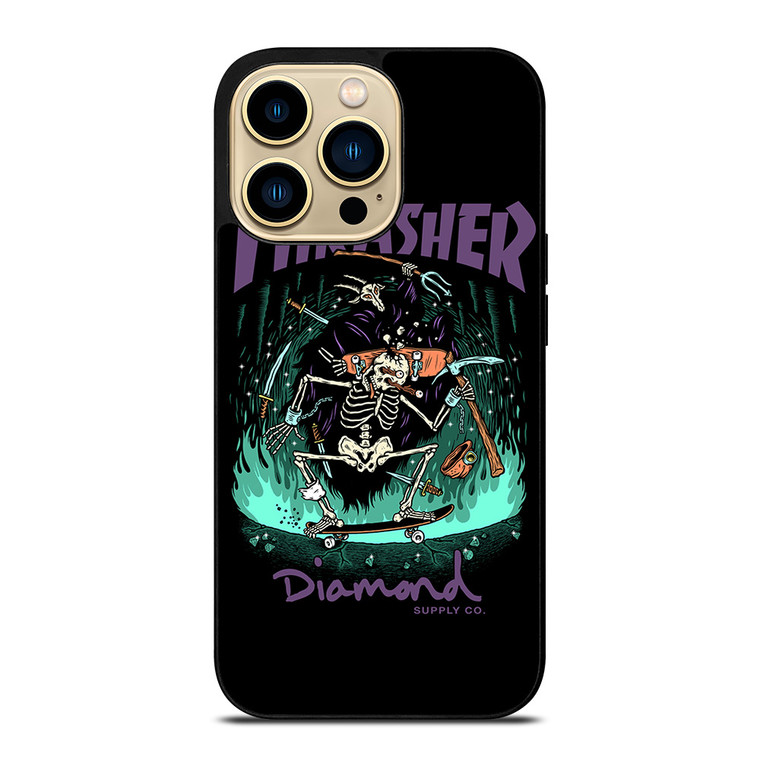 THRASHER DIAMOND SUPPLY CO iPhone 14 Pro Max Case Cover