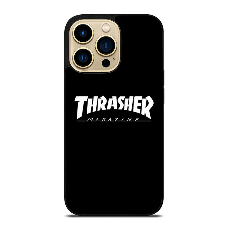 THRASHER SKATEBOARD MAGAZINE BLACK iPhone 14 Pro Max Case Cover