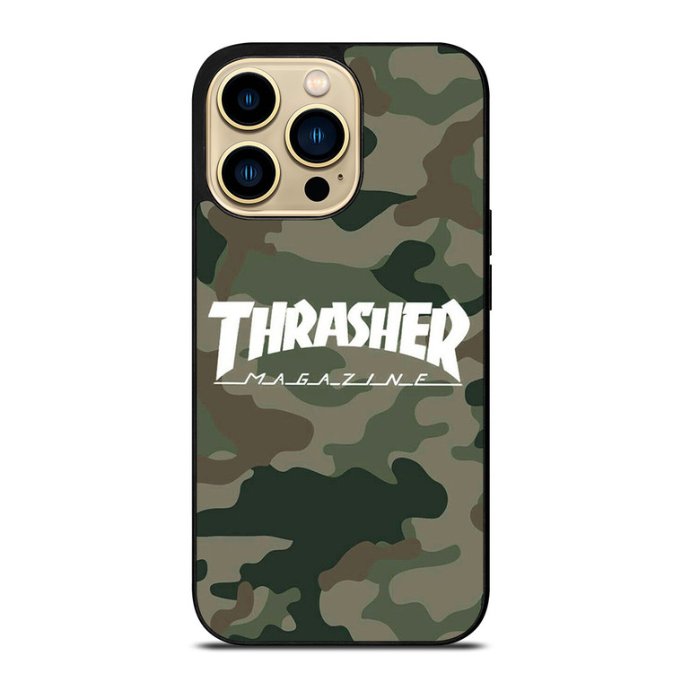 THRASHER SKATEBOARD MAGAZINE CAMO iPhone 14 Pro Max Case Cover