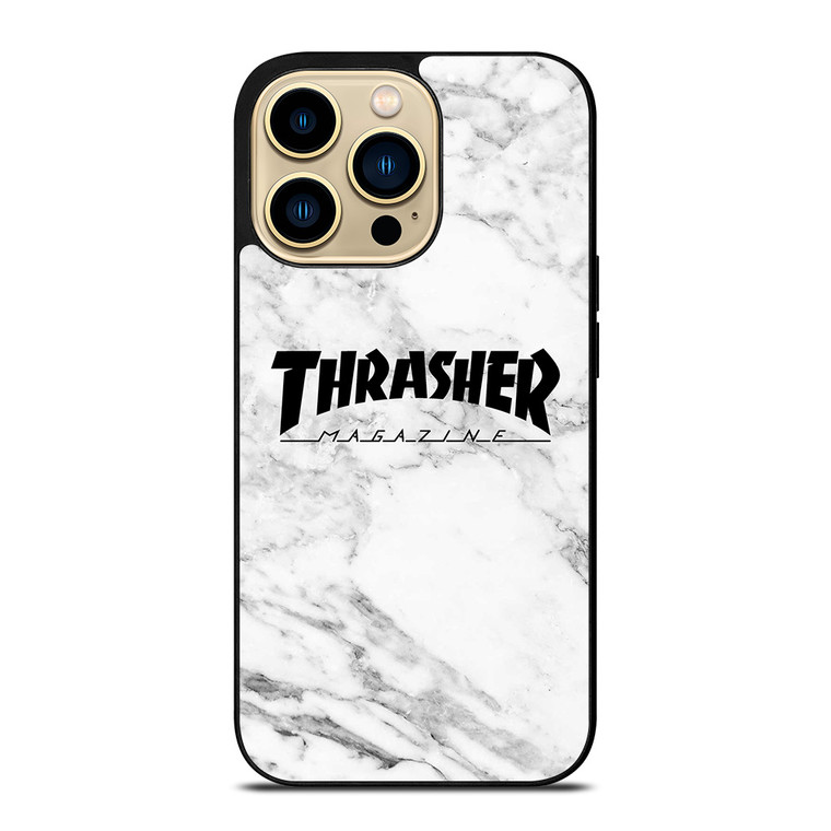 THRASHER SKATEBOARD MAGAZINE LOGO MARBLE iPhone 14 Pro Max Case Cover