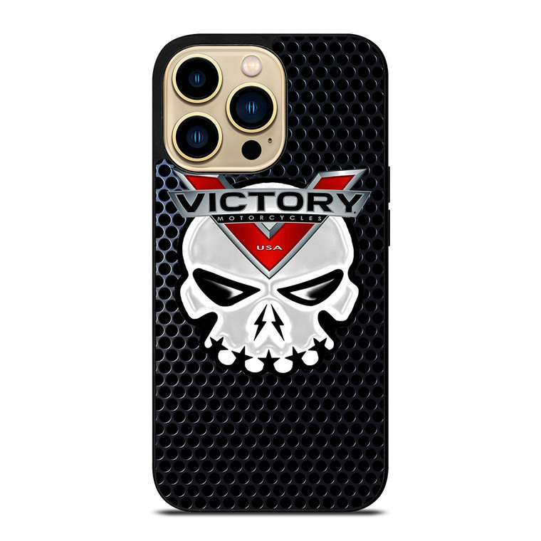 VICTORY MOTORCYCLE SKULL LOGO iPhone 14 Pro Max Case Cover