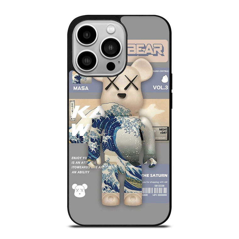BEARBRICK ROBOT STYLE KAWS iPhone 14 Pro Case Cover