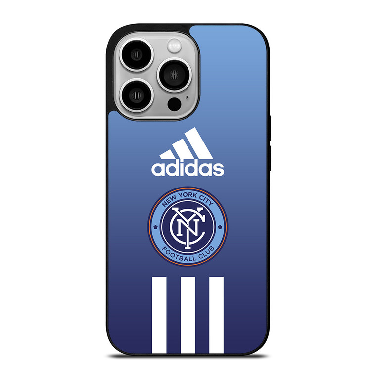 NEW YORK CITY FC ADIDAS STRIPES iPhone 14 Pro Case Cover