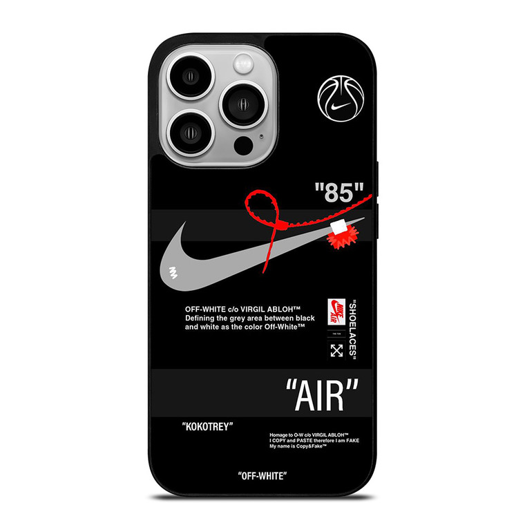 NIKE AIR JORDAN OFF WHITE SHOE LOGO iPhone 14 Pro Case Cover