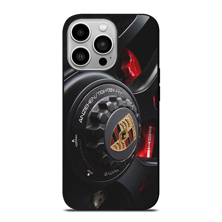 PORSCHE CAR LOGO WHEEL ICON iPhone 14 Pro Case Cover