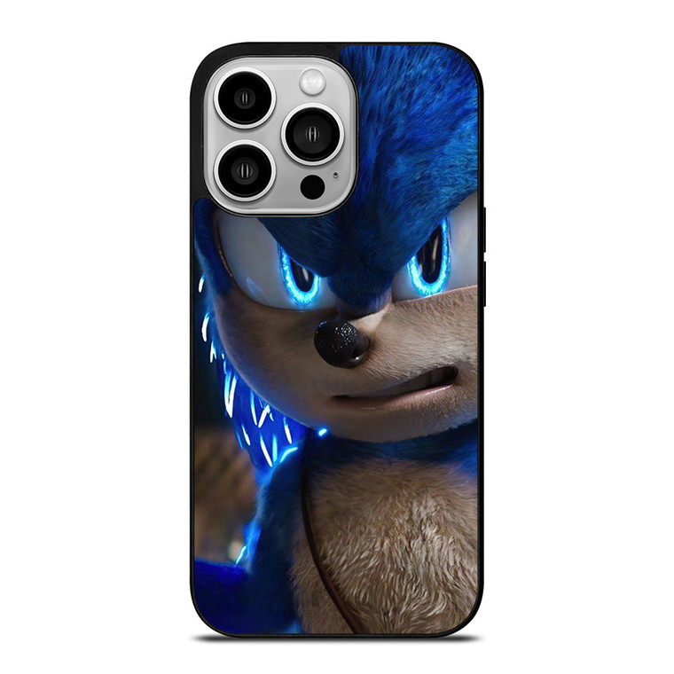 SONIC THE HEDGEHOG MOVIE FURIOUS FACE iPhone 14 Pro Case Cover