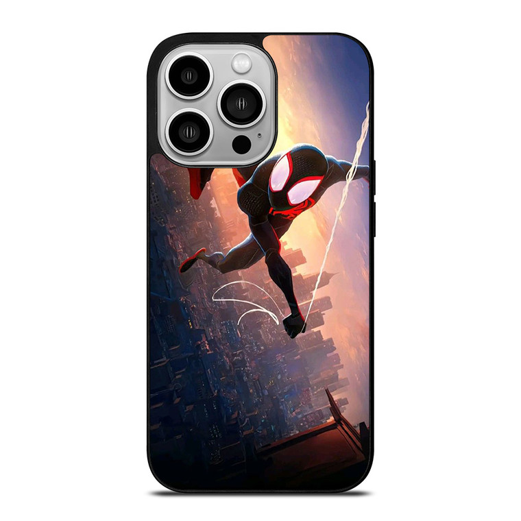 SPIDERMAN MILES MORALES ACROSS SPIDER-VERSE SWING iPhone 14 Pro Case Cover