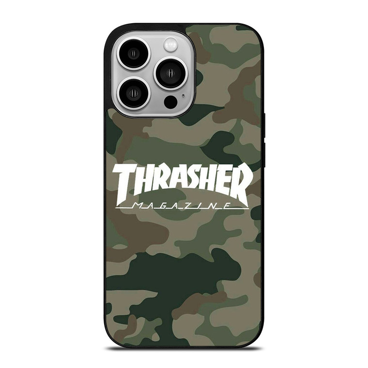 THRASHER SKATEBOARD MAGAZINE CAMO iPhone 14 Pro Case Cover