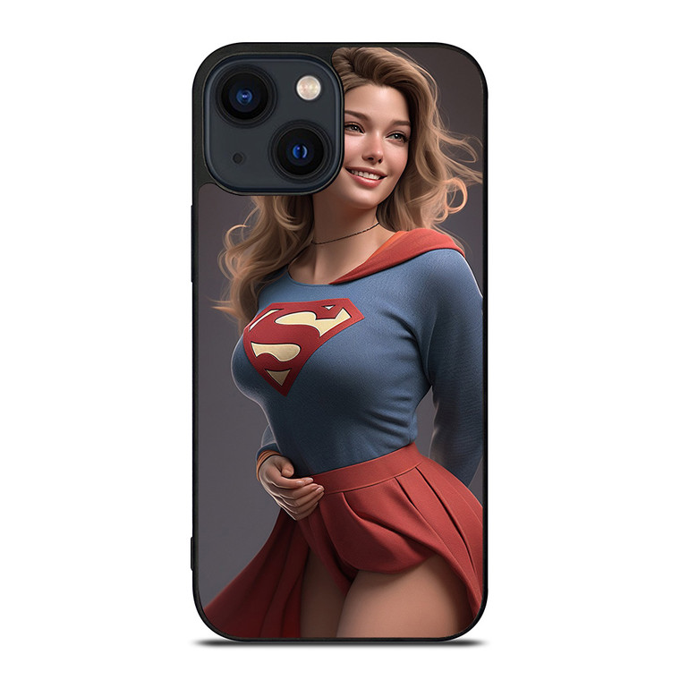 DC SUPERHERO SUPERGIRL SEXY iPhone 14 Plus Case Cover