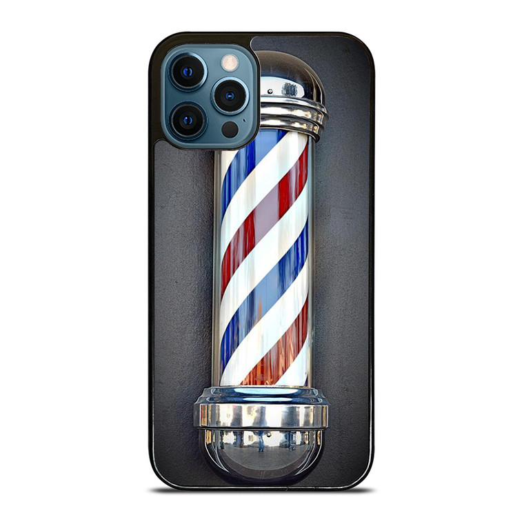 BARBER POLE HAIR CUT SYMBOL iPhone 12 Pro Max Case Cover