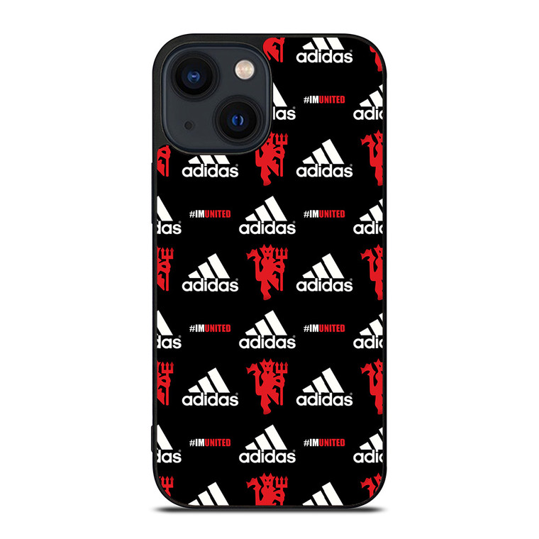MANCHESTER UNITED ADIDAS PATTERN iPhone 14 Plus Case Cover
