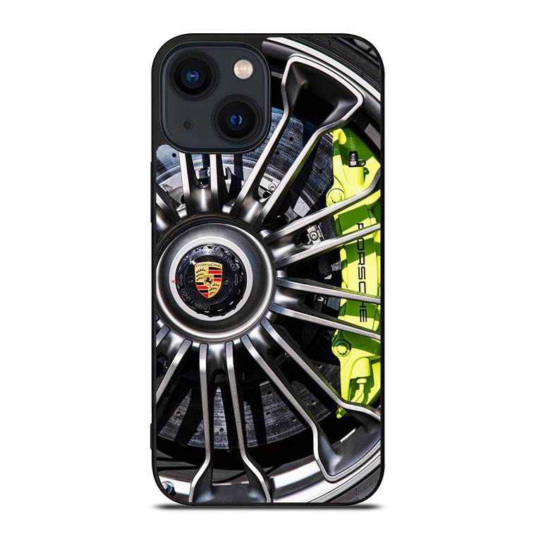 PORSCHE CAR ICON WHEEL LOGO iPhone 14 Plus Case Cover