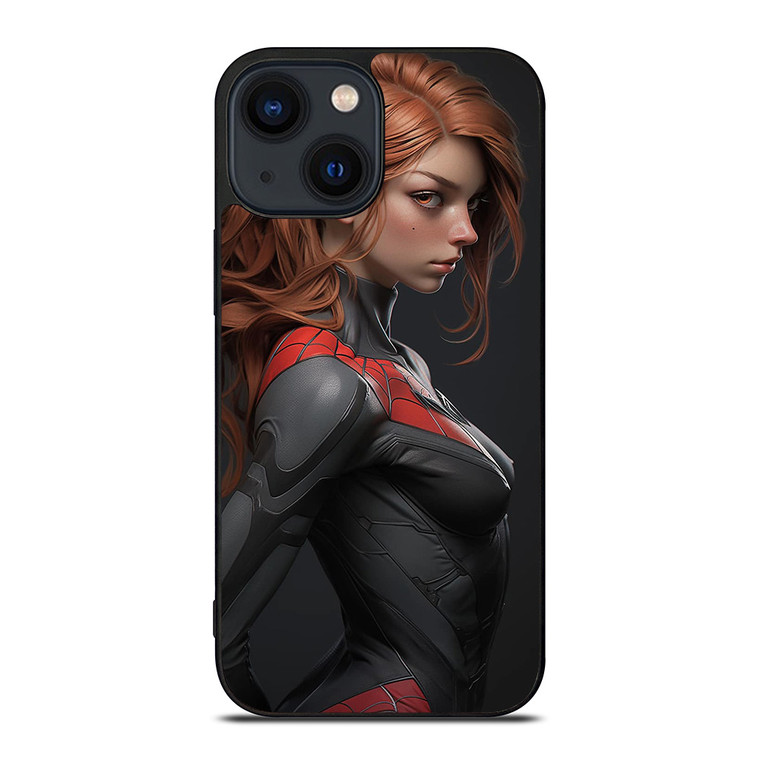 SEXY CARTOON SPIDER GIRL MARVEL COMICS iPhone 14 Plus Case Cover