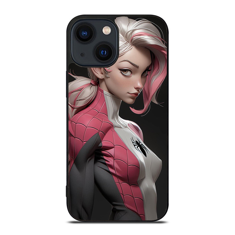 SEXY SPIDER GIRL MARVEL COMICS CARTOON iPhone 14 Plus Case Cover