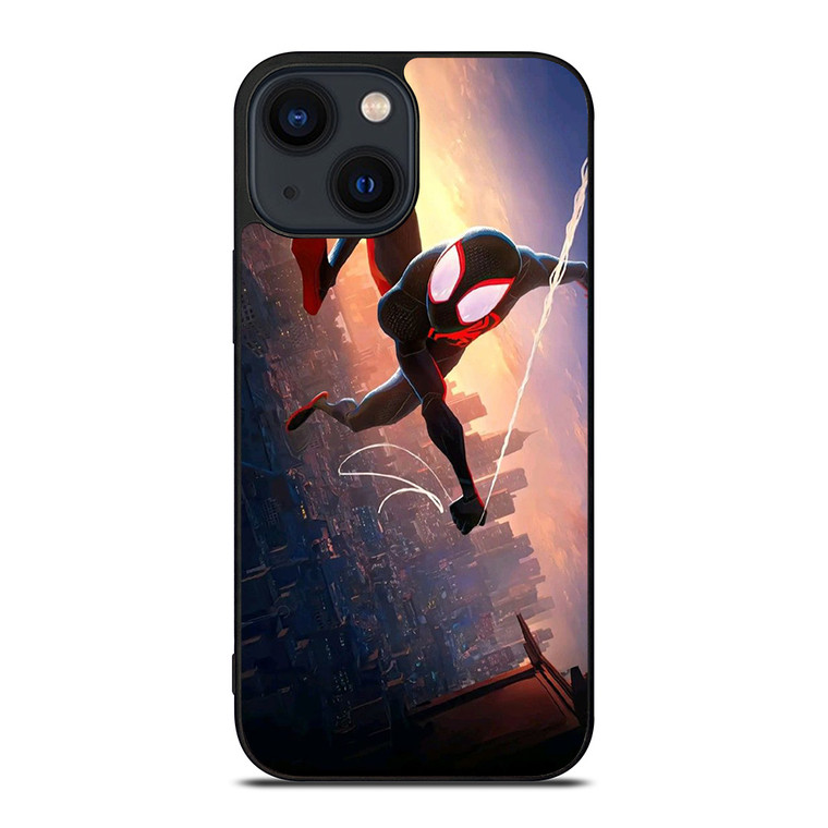 SPIDERMAN MILES MORALES ACROSS SPIDER-VERSE SWING iPhone 14 Plus Case Cover