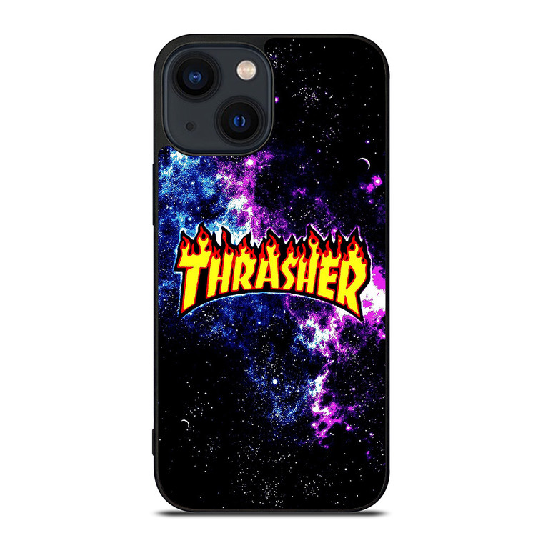 THRASHER LOGO NEBULA iPhone 14 Plus Case Cover