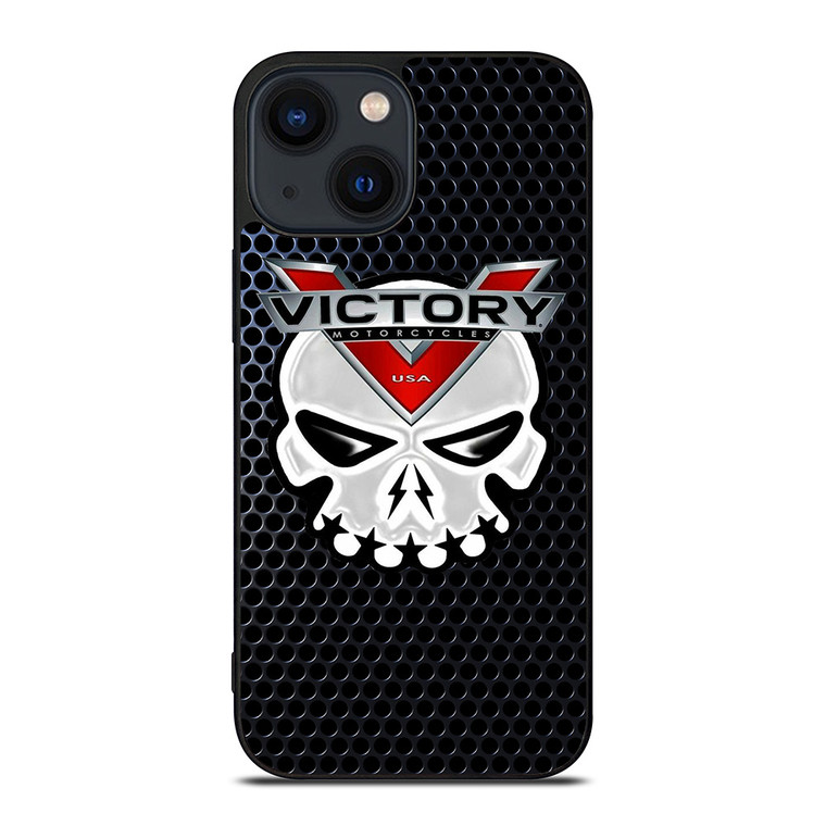 VICTORY MOTORCYCLE SKULL LOGO iPhone 14 Plus Case Cover