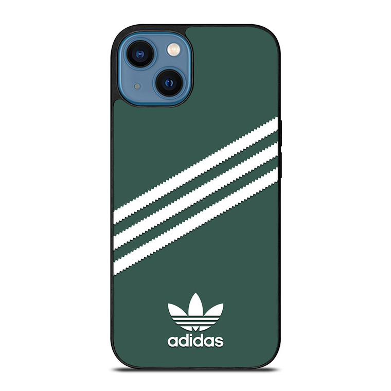 ADIDAS ORIGINALS STRIPES GREEN iPhone 14 Case Cover