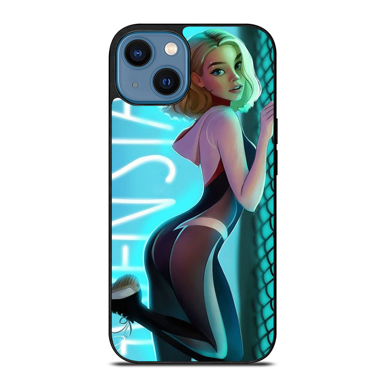 BEAUTIFUL SPIDER GWEN STACY SPIDER WOMEN VERSE iPhone 14 Case Cover