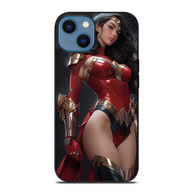 BEAUTIFUL SUPERHERO WONDER WOMAN DC COMIC iPhone 14 Case Cover