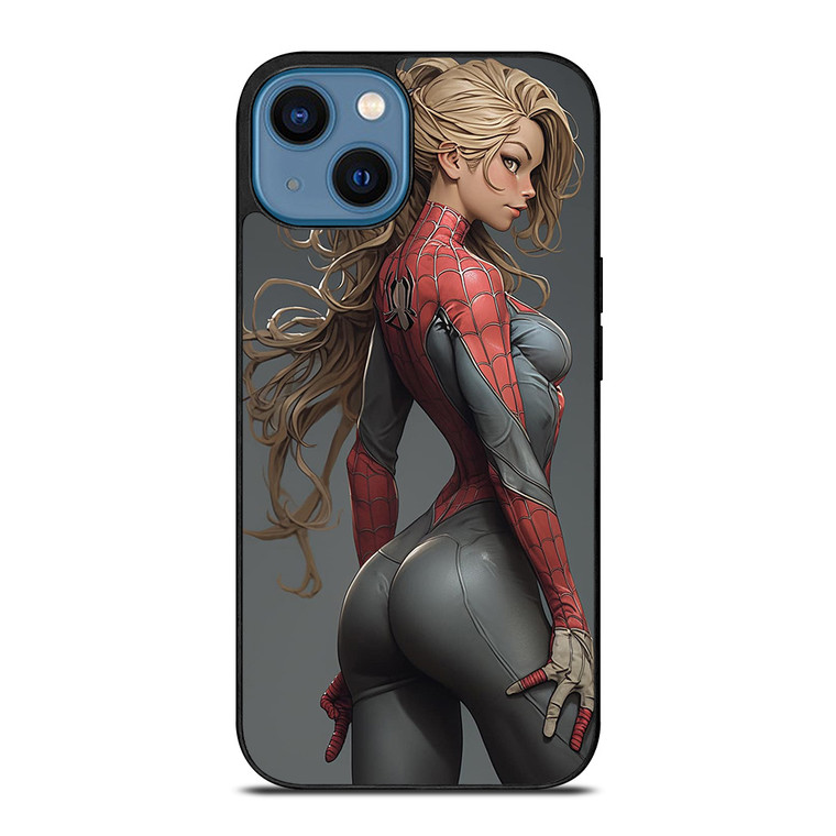 CARTOON SPIDER GIRL SEXY MARVEL COMICS iPhone 14 Case Cover
