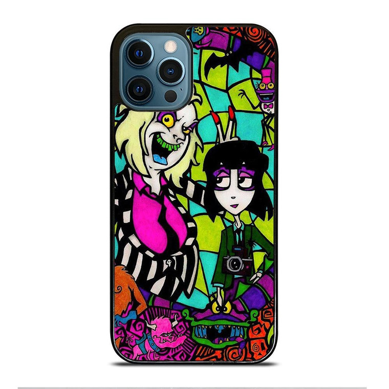 BEETLEJUICE TIM BURTON CARTOON  GLASS iPhone 12 Pro Max Case Cover